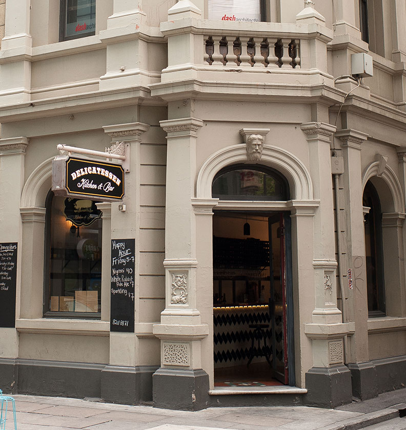 Delicatessen is on 12 Waymouth St, Adelaide